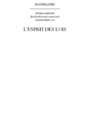 [Livre Culte - Oeuvres Complètes 01] • L’Esprit Des Lois T.IV